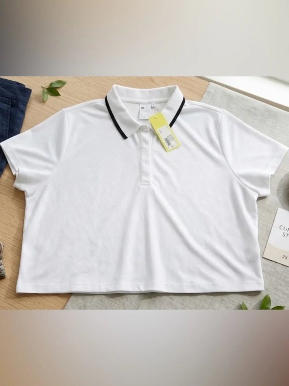 All In Motion White Polo Shirt Athletic Activewear 2X Plus Size NWT - Picture 6 of 6